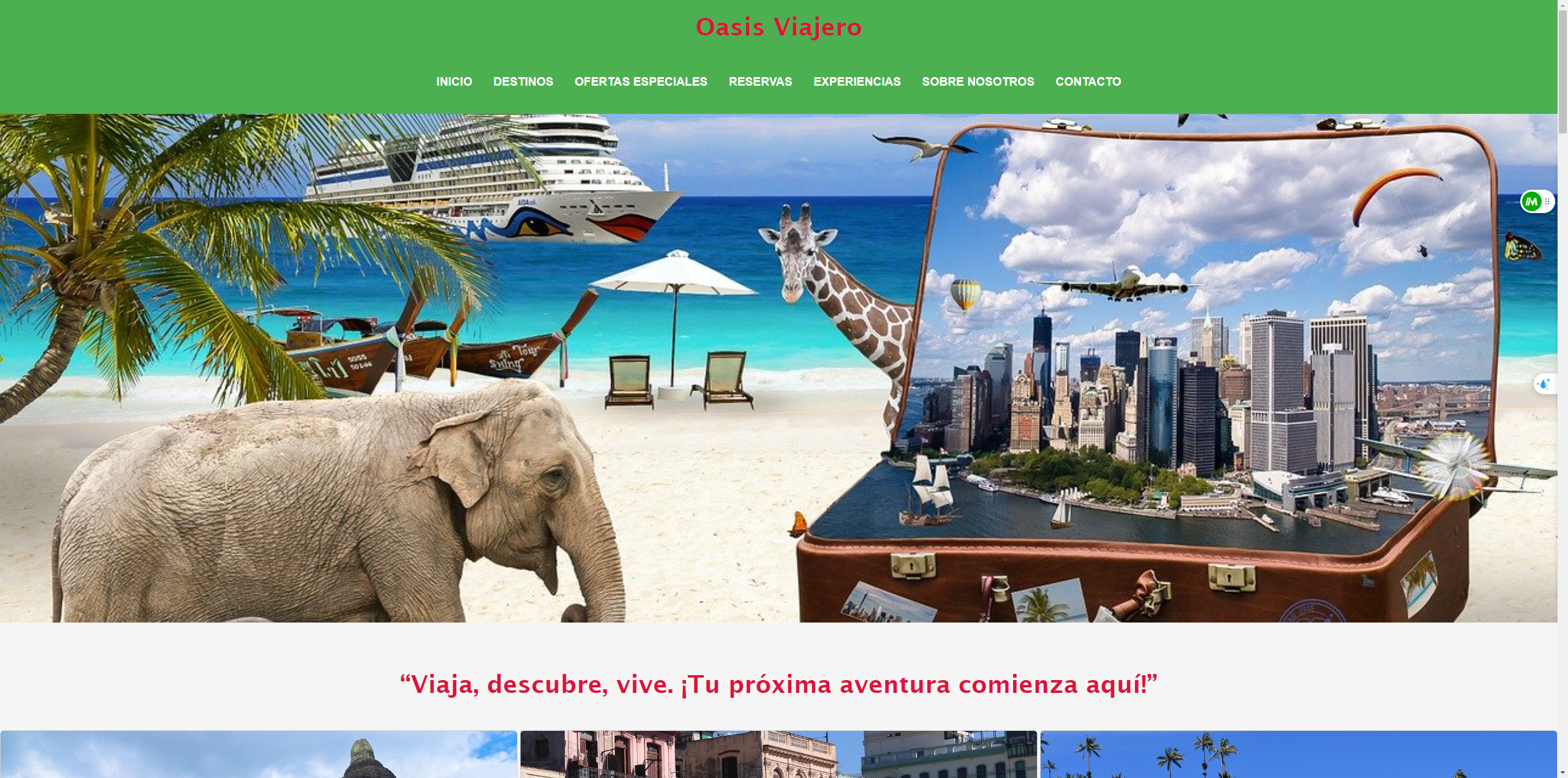 web nuevo proyecto